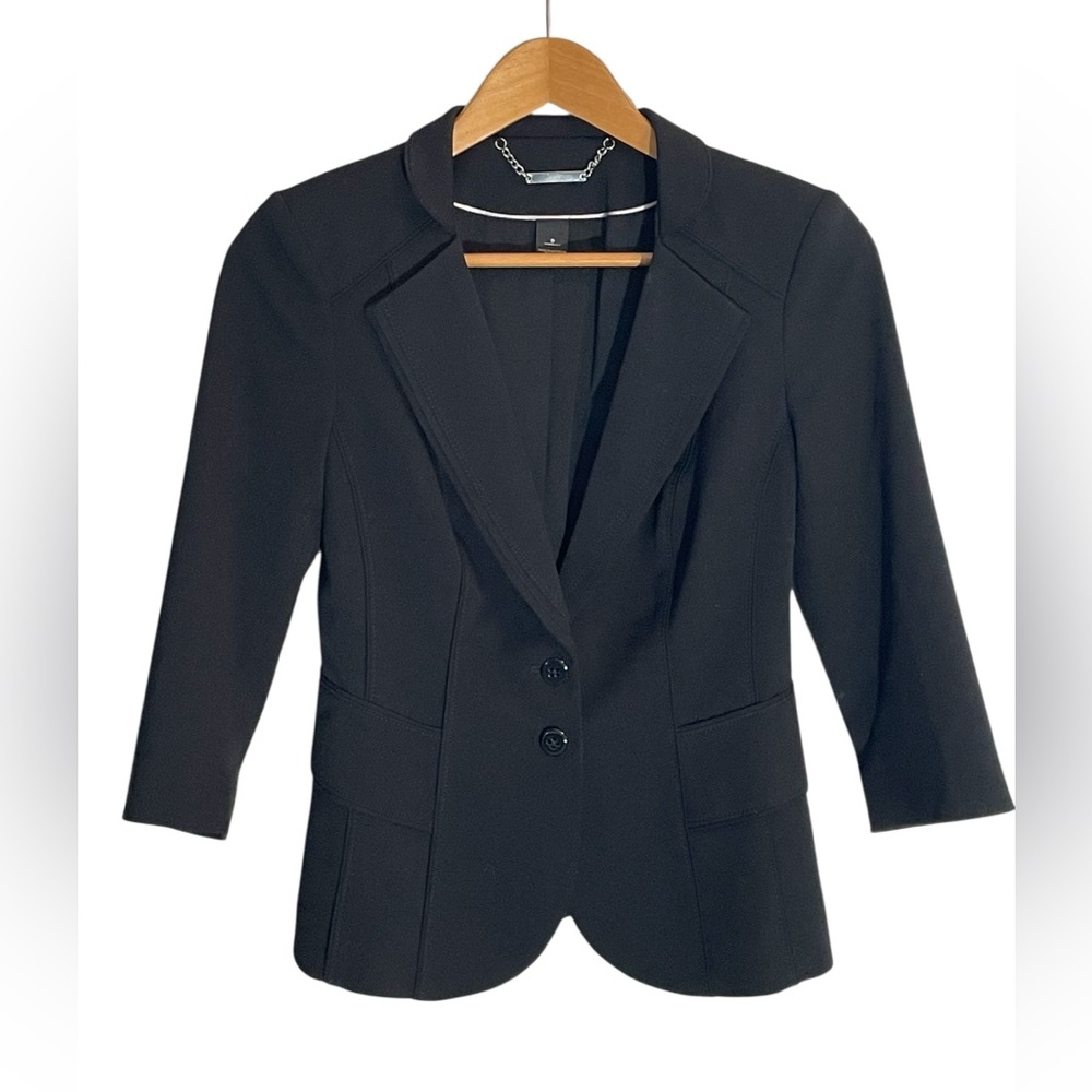 Y1- WHBM size 0 XS White House Black Market extra small Blazer Suit Top Jacket